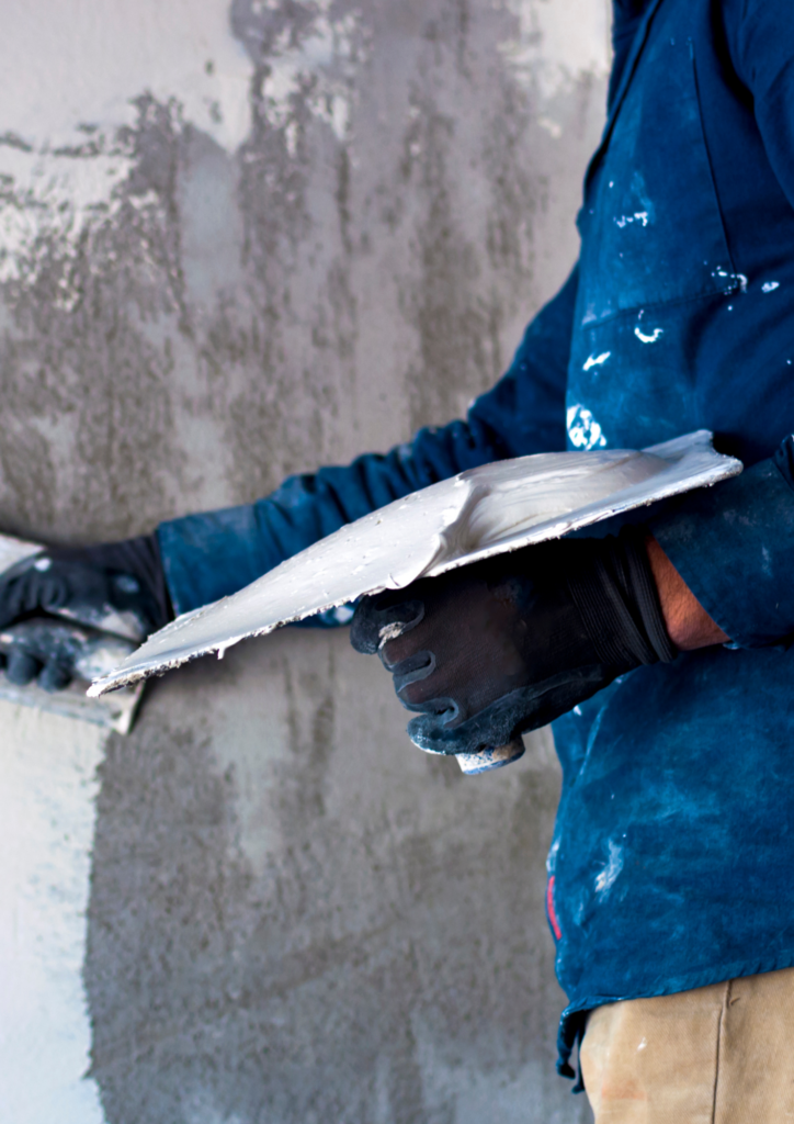 plastering